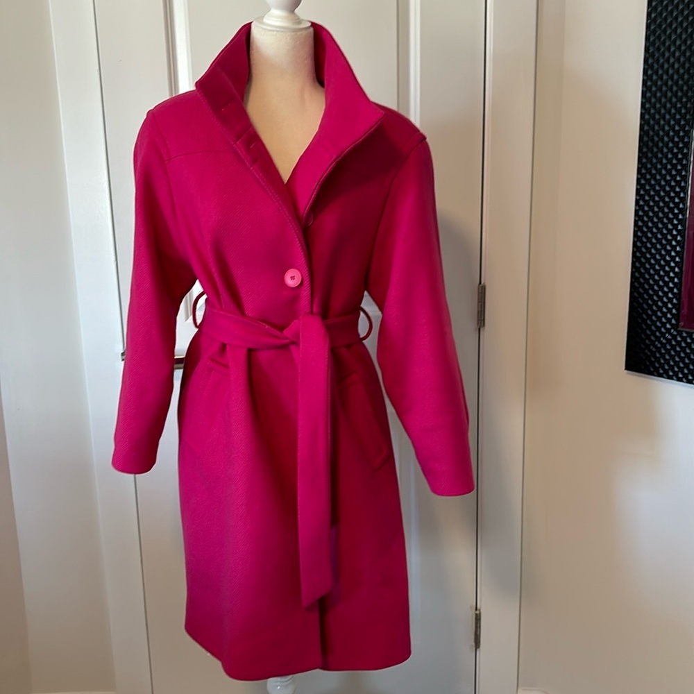 Zara hot pink coat